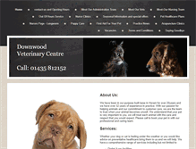 Tablet Screenshot of downwoodvets.co.uk